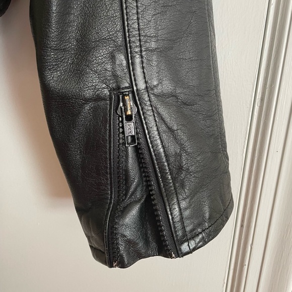 Vintage Hein Gericke Echt Leder Black Genuine Leather Motorcycle Jacket 38 - Picture 6 of 17